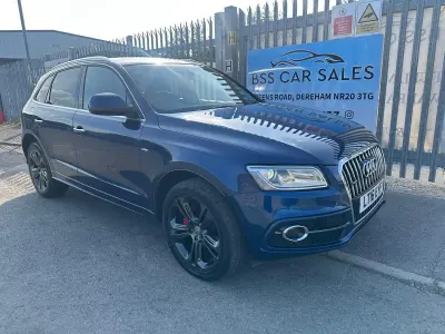 Used Audi Q5 S-line plus 230 HP (169 kW) 2016 Blue SUV