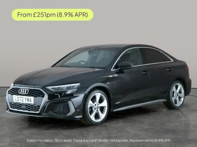 Używany Audi A3 S-Line 150 KM (110 kW) 2022 Czarny Sedan/Limuzyna