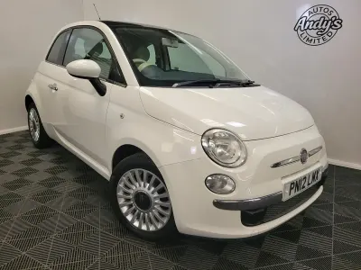 Używany Fiat 500 Lounge 69 KM (50 kW) 2012 Biały Hatchback