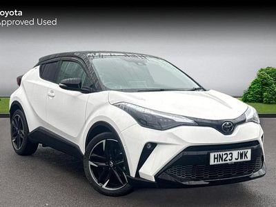 Pure white bitone Used 2023 Toyota C-HR Sport SUV | £22,474 (Fair price)