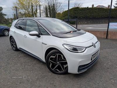 Begagnad VW ID.3 Pro 150 kW (204 HK) 2020 Vit Halvkombi