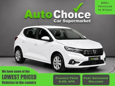 Begagnad Dacia Sandero Comfort 90 HK (66 kW) 2021 Vit Halvkombi