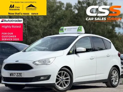 Used Ford C-MAX Zetec 125 HP (91 kW) 2017 White MPV