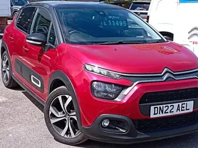 Used Citroën C3 PureTech 110 HP (80 kW) 2022 Red Hatchback