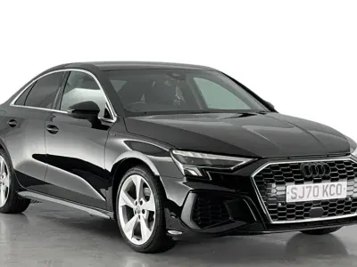 Used Audi A3 S-Line 150 HP (110 kW) 2020 Black Sedan