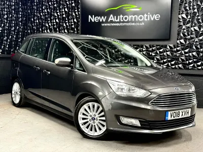 Used Ford Grand C-Max Titanium 125 HP (91 kW) 2018 Grey MPV