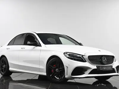 Used Mercedes C220 AMG line 194 HP (142 kW) 2018 White Sedan