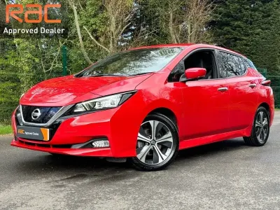 Used Nissan Leaf Tekna 110 kW (150 HP) 2021 Red Hatchback