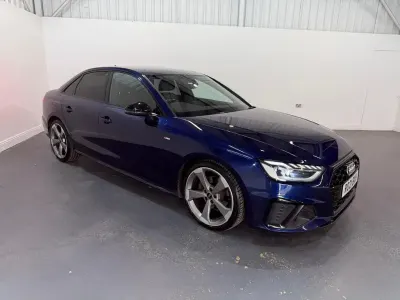 Used Audi A4 Black Edition 150 HP (110 kW) 2021 Blue Sedan