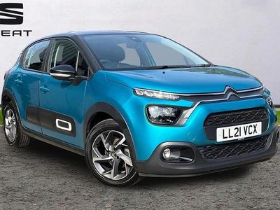 Used Citroën C3 PureTech 81 HP (59 kW) 2021 Blue Hatchback
