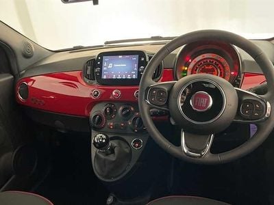 Used Fiat 500C Red 70 HP (51 kW) 2023 Black Cabriolet