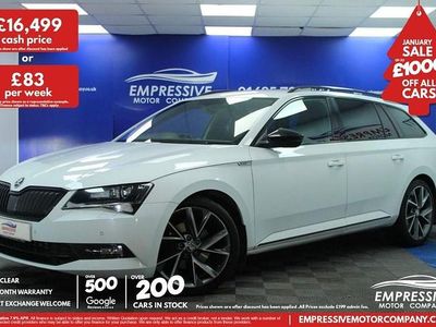 White Used 2019 Skoda Superb SportLine Estate | £16,499 (Fair price)