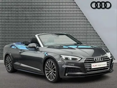 Used Audi A5 Cabriolet S-Line 187 HP (137 kW) 2019 Grey Cabriolet