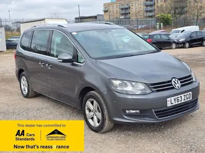 Usado VW Sharan SE 150 HP (110 kW) 2014 Cinzento Monovolume