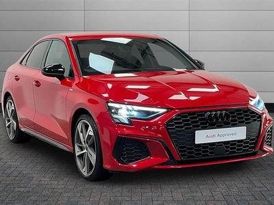 Used Audi A3 Black Edition 150 HP (110 kW) 2024 Red Sedan