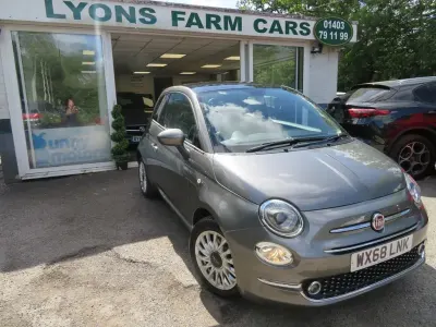 Used Fiat 500 Lounge 69 HP (50 kW) 2018 Grey Hatchback