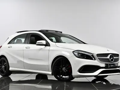 Used Mercedes A200 AMG Line Premium Plus 136 HP (100 kW) 2017 White Hatchback