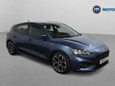 Second-hand Ford Focus ST-Line X 125 CP (91 kW) 2020 Albastru Hatchback