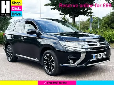 Used Mitsubishi Outlander P-HEV 200 HP (147 kW) 2016 Black Estate