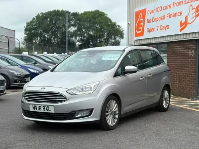 Used Ford Grand C-Max Titanium 125 HP (91 kW) 2018 Silver MPV
