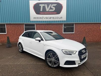 Used Audi A3 Sportback S-Line 150 HP (110 kW) 2019 White Hatchback