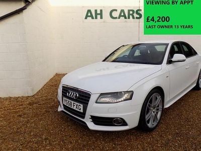 White Used 2009 Audi A4 S-Line Sedan | £4,200 (Fair price)