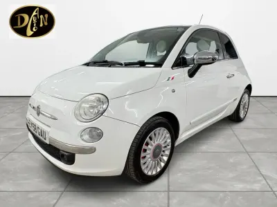 Used Fiat 500 Lounge 100 HP (73 kW) 2009 White Cabriolet