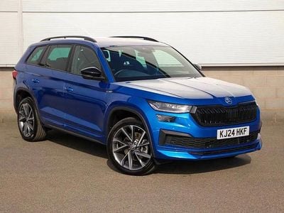 Used Skoda Kodiaq SportLine 196 HP (144 kW) 2024 Race blue metallic SUV