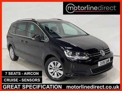 Black Used 2016 VW Sharan SE MPV | £12,775 (Fair price)