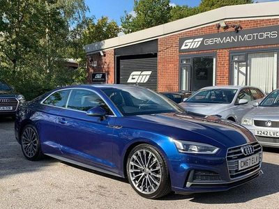 Used Audi A5 S-Line 190 HP (139 kW) 2018 Blue Coupe