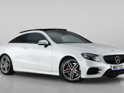Used Mercedes E400 AMG line 333 HP (244 kW) 2017 White Coupe