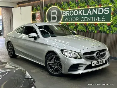 Used Mercedes C200 AMG Line Premium 184 HP (135 kW) 2019 Silver Coupe