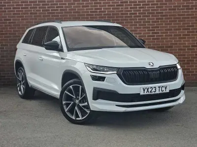 Used Skoda Kodiaq SportLine 150 HP (110 kW) 2023 White SUV