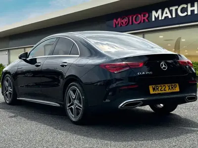 Used Mercedes CLA250 AMG line 224 HP (164 kW) 2022 Black Coupe