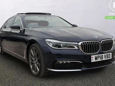 Used BMW 740L Comfort Edition 320 HP (235 kW) 2018 Blue Sedan