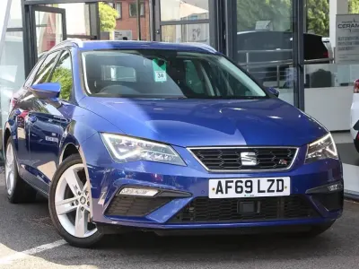 Used Seat Leon FR 147 HP (108 kW) 2019 Blue Estate