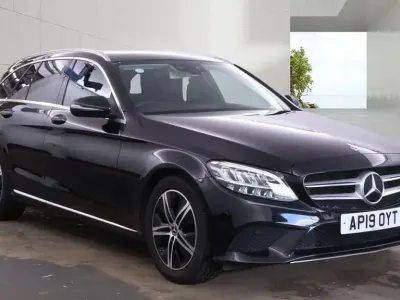 Used Mercedes C200 2019 Black Estate