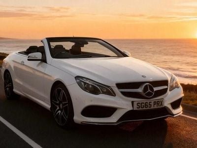 Used Mercedes E400 AMG line 333 HP (244 kW) 2015 White Cabriolet