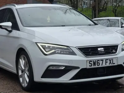 Begagnad Seat Leon ST FR 150 HK (110 kW) 2017 Vit Kombi