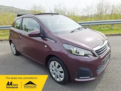 Used Peugeot 108 Active Top 68 HP (50 kW) 2015 Mauve/purple Hatchback