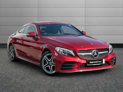 Used Mercedes C300 AMG Line Premium 254 HP (186 kW) 2019 Red Coupe