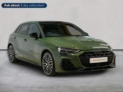 Used Audi S3 Sportback Black Edition 333 HP (244 kW) 2024 Green Hatchback