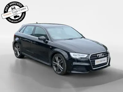 Used Audi A3 S-Line 150 HP (110 kW) 2018 Black Sedan