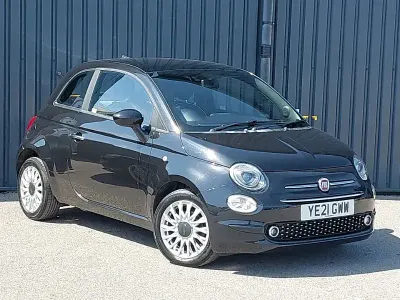 Used Fiat 500 Lounge 70 HP (51 kW) 2021 Black Hatchback
