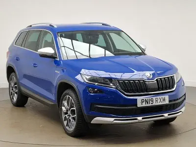 Used Skoda Kodiaq Scout 4x4 150 HP (110 kW) 2019 Blue SUV