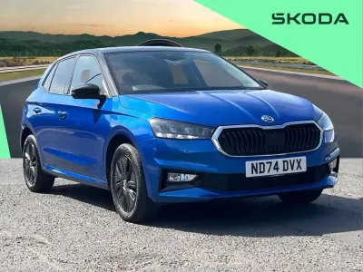 Used Skoda Fabia Design Edition 95 HP (69 kW) 2024 Blue Hatchback