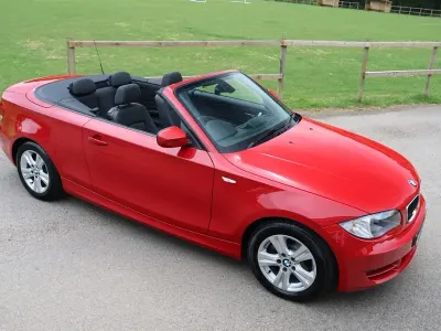 Used BMW 118 Cabriolet Comfort Edition 143 HP (105 kW) 2009 Crimson red Cabriolet