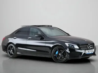 Used Mercedes C350e AMG line 2017 Black Sedan