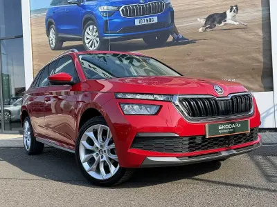 Used Skoda Kamiq SE L 110 HP (80 kW) 2020 Velvet red metallic SUV