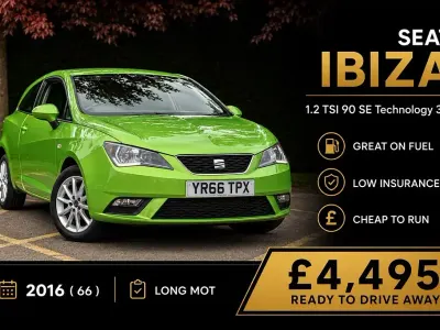 Used Seat Ibiza SE Technology 2016 Green Hatchback